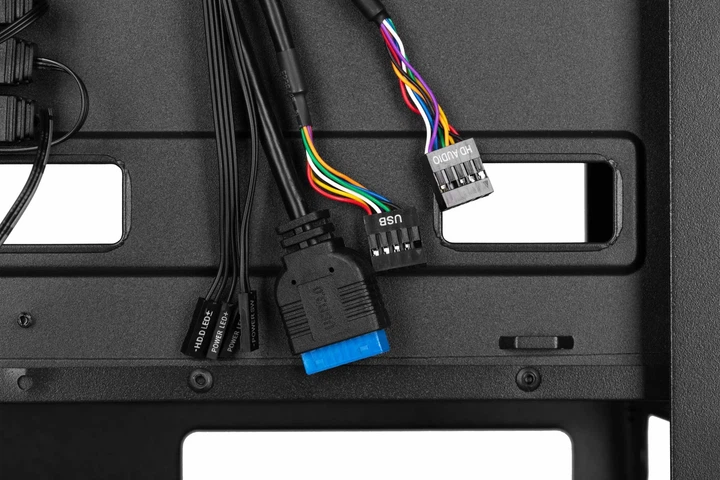 Корпус 2E GAMING Hexagon G338 без БЖ 2xUSB3.0, 1xUSB Type-C, 3x120мм ARGB, 1x120мм, VGA 330мм, LCS ready, HUB, TG боковая панель, ATX, черный. - изображение 2