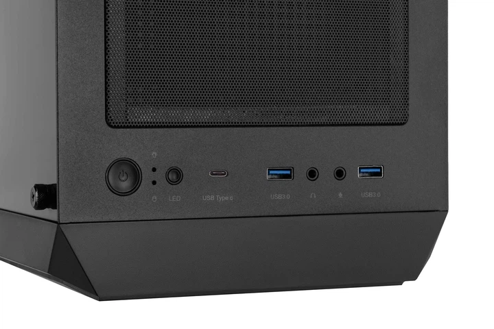 Корпус 2E GAMING Hexagon G338 без БЖ 2xUSB3.0, 1xUSB Type-C, 3x120мм ARGB, 1x120мм, VGA 330мм, LCS ready, HUB, TG боковая панель, ATX, черный. - изображение 4