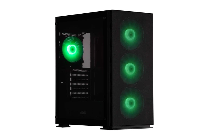 Корпус 2E GAMING Virtus Neo G3301N без БЖ 2xUSB3.0, 1xUSB2.0, 3x140мм ARGB, 1x120мм ARGB, VGA 340мм, LCS ready, контроллер с пультом, TG боковая панель, ATX, черный. - изображение 4