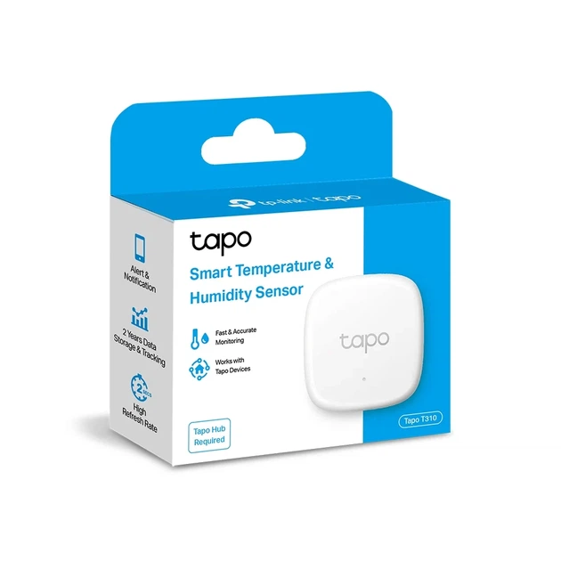 Датчик температуры и влажности TP-LINK Tapo T310 868MHz 922MHz батарейка CR2450 - изображение 3