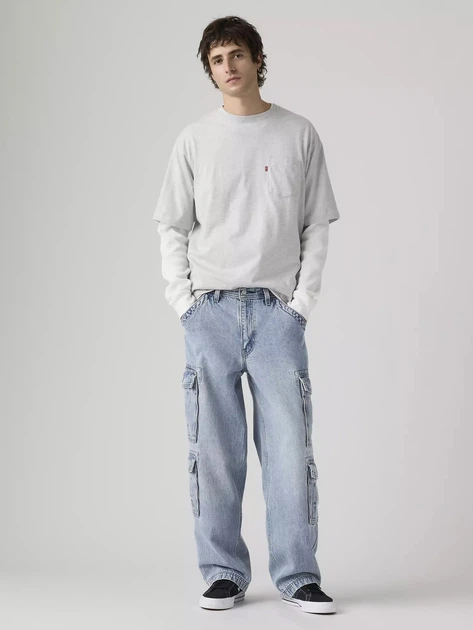 Джинсы Багги широкие мужские Levi`s 578 Baggy Cargos 225880585 36W32L Синие (1162569079) - изображение 3