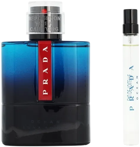 Zestaw męski Prada Luna Rossa Ocean Woda toaletowa 100 ml + Woda toaletowa 10 ml (3660732649839) - obraz 2