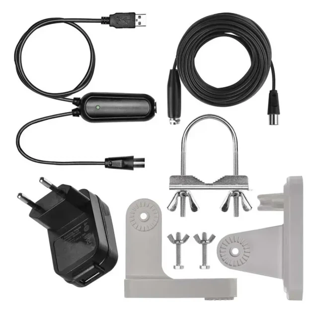 Антенна наружная EMOS J0803 универсальная, V900, DVB-T2, FM, DAB, 0-80 км, 360°, фильтр LTE/4G/5G - изображение 9