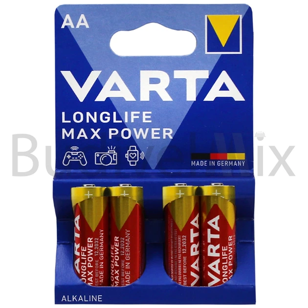 Батарейки VARTA Longlife Max Power AA Alkaline лужні 4 шт - Фото 1 Батарейки VARTA Longlife Max Power AA Alkaline лужні 4 шт - зображення 1