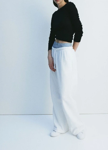 Штани H&M 18436 Білий ХL (1199) - Фото 1 Штани H&M 18436 Білий ХL (1199) - изображение 1