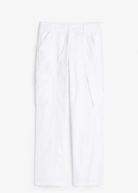 Штани H&M 18417 Білий 46 (1083) - Фото 3 Штани H&M 18417 Білий 46 (1083) - изображение 3