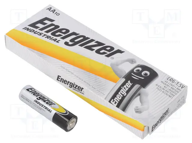 Батарейка ENERGIZER AА щелочная Industrial Alk пальчик (10 шт) - Фото 1 Батарейка ENERGIZER AА щелочная Industrial Alk пальчик (10 шт) - изображение 1