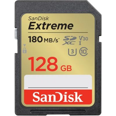 Карта памяти SanDisk 128GB SD class 10 UHS-I Extreme (SDSDXVA-128G-GNCIN) - Фото 1 Карта памяти SanDisk 128GB SD class 10 UHS-I Extreme (SDSDXVA-128G-GNCIN) - изображение 1