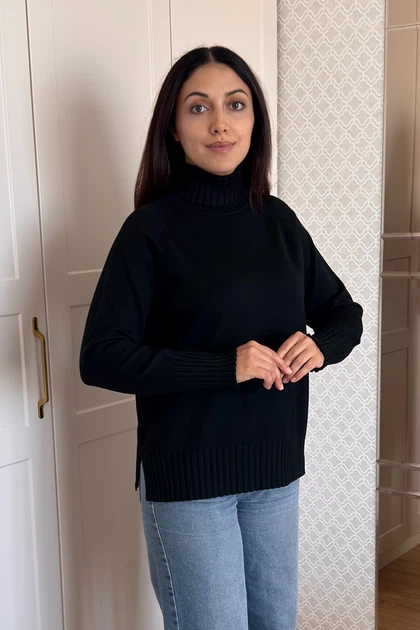 Светр INEDIT 10630 Black ONE SIZE - изображение 2
