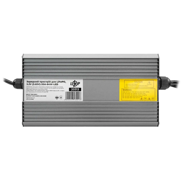 Зарядний пристрій LogicPower для LiFePO4 акумуляторів 3.2V 20A 64W з LED - Фото 1 Зарядний пристрій LogicPower для LiFePO4 акумуляторів 3.2V 20A 64W з LED - зображення 1