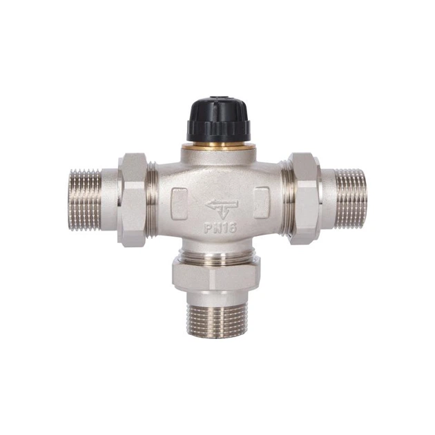 Кран трехходовой распределительный без термоголовки Thermo Alliance Forte (M30x1,5; 30-70°С) 1" (11/4") TAF362W2532 - изображение 4