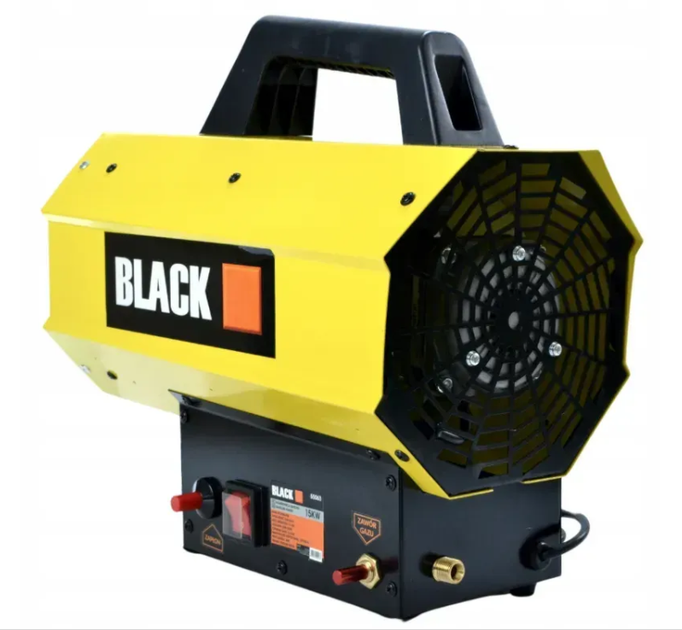 Газова теплова гармата BLACK 15 кВт Обігрівач на пропані та бутані зі шлангом і редуктором - зображення 5