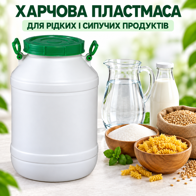 Бочка для резервного запаса воды 50 л пищевая с крышкой, горловина 215 мм - изображение 4