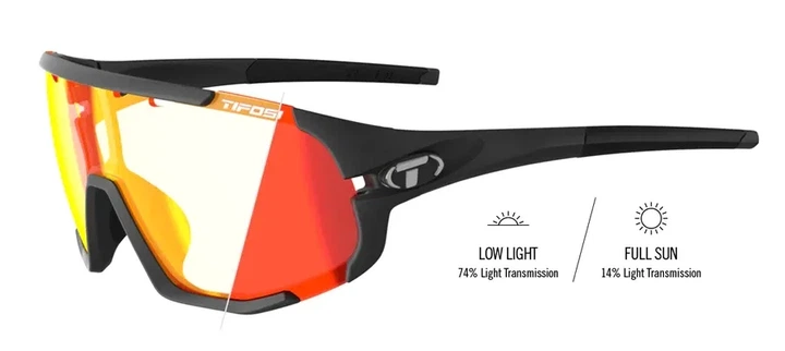 Окуляри спортивні Tifosi Sledge чорні матові лінзи Clarion Red Fototec - зображення 3