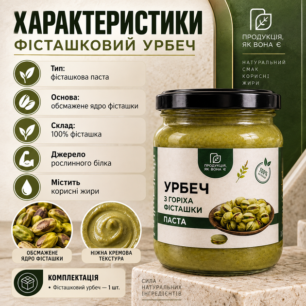 Фисташковый урбеч 500 г натуральная фисташковая паста 100% обжаренное ядро фисташки без сахара паста без подсластителей консервантов ароматизаторов глютена для десертов выпечки кремов - изображение 3