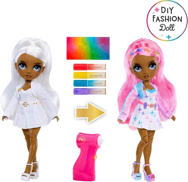Кукла Рейнбоу Хай с аэрографом, серые глаза Rainbow High Air Brush & Create DIY Fashion Doll (543367) - изображение 2
