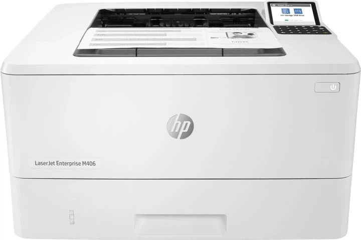 Принтер HP LaserJet Enterprise M406dn, лазерний, чорно-білий, A4, Ethernet, USB 2.0, Duplex - Фото 4 Принтер HP LaserJet Enterprise M406dn, лазерний, чорно-білий, A4, Ethernet, USB 2.0, Duplex - изображение 4