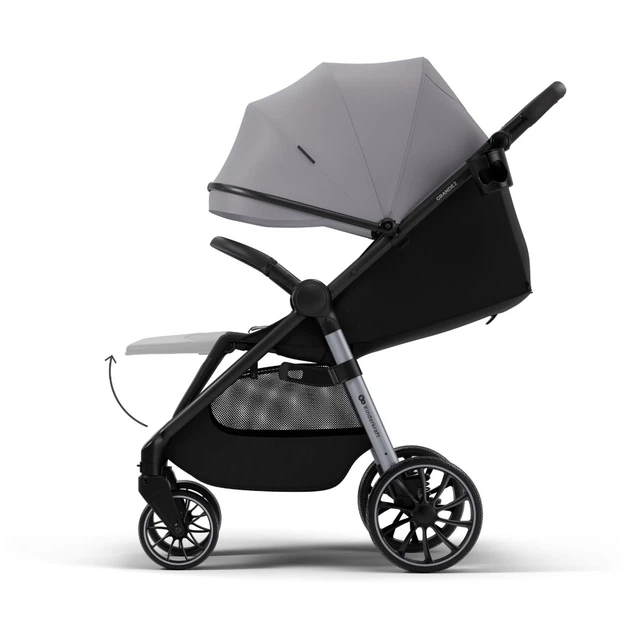 Прогулянкова коляска Kinderkraft Grande 2 Grey (KSGRAN02GRY0000) - зображення 2