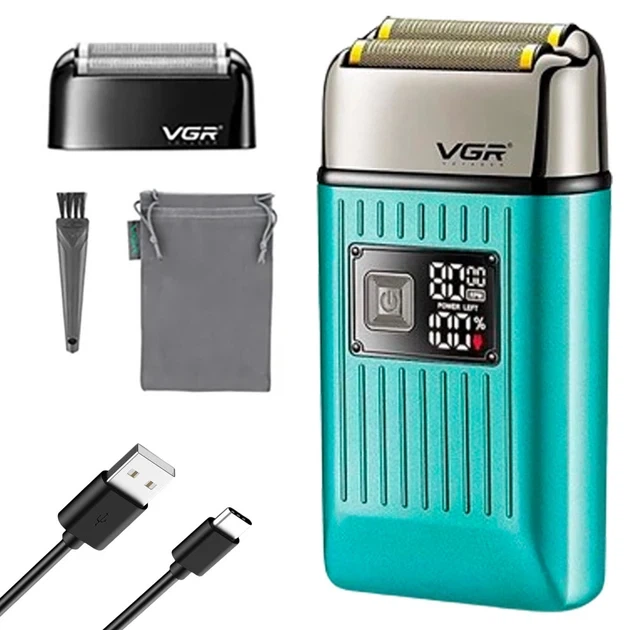 Электробритва VGR V-357 сеточная встроенный аккумулятор 1400 mAh - изображение 7