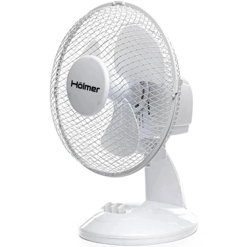 Вентилятор настольный HFS-1209-1W, White, 35 Вт, 2 скорости, автоповорот Holmer 000358214 - Фото 3 Вентилятор настольный HFS-1209-1W, White, 35 Вт, 2 скорости, автоповорот Holmer 000358214 - изображение 3