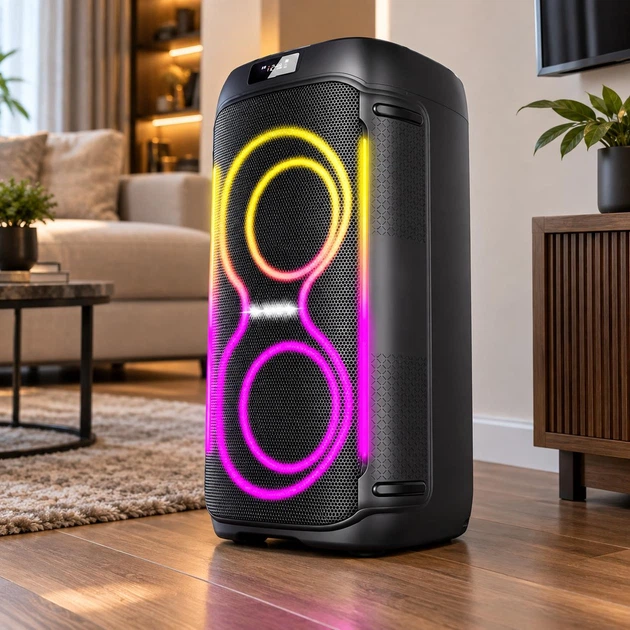 Акустическая система ZXX 1200 Вт с Bluetooth, TWS, караоке и беспроводным микрофоном (9О55-XXZ) - изображение 2