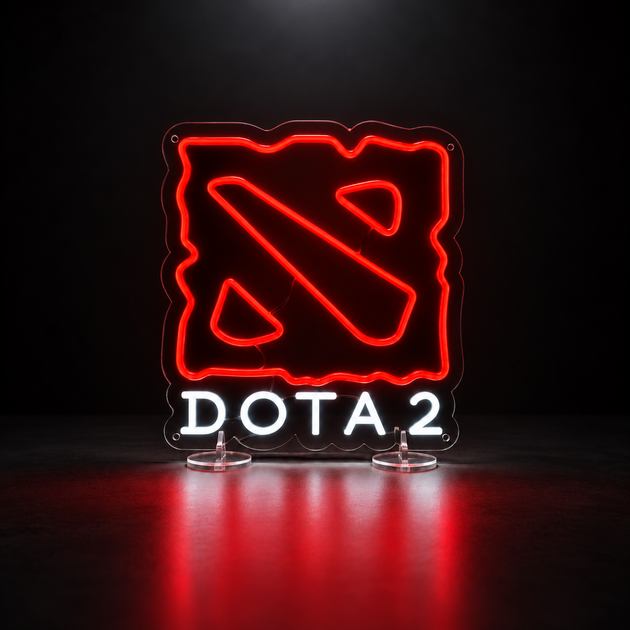 Неоновая вывеска N.F.G. Dota 2 Дота 40x50см - изображение 3