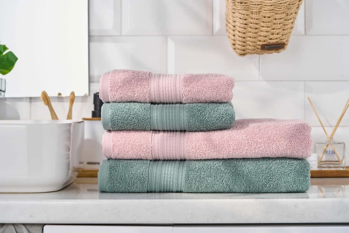 Махровое полотенце ARDESTO SuperSoft 70х140 см, 100% хлопок, нежное розовое - изображение 4