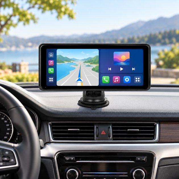 Портативный экран 601W 7 дюймов 1024×600 Apple CarPlay Android Auto MirrorLink Bluetooth 5.0 - изображение 2