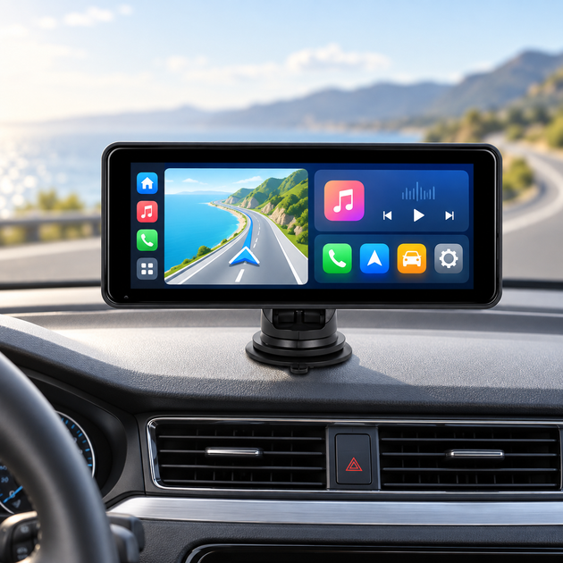 Портативный экран 601W 7 дюймов 1024×600 Apple CarPlay Android Auto MirrorLink Bluetooth 5.0 - изображение 3