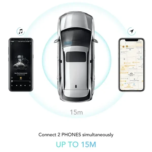 Автомобильная гарнитура AGPTEK Bluetooth 4.2 - изображение 2