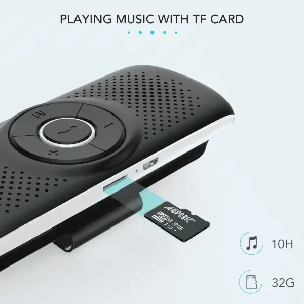 Автомобильная гарнитура AGPTEK Bluetooth 4.2 - изображение 3