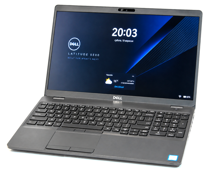 Ноутбук Dell Latitude 5500 15.6" HD Intel Core i5-8265U 16GB DDR4 256GB NVMe SSD Windows Чорний Б/У - изображение 2