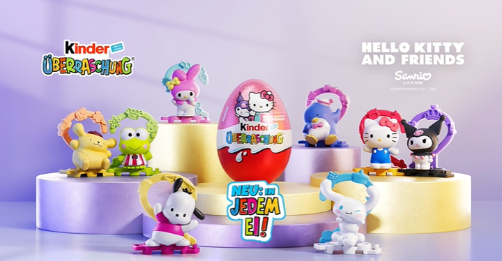 Подарочный набор из 4-х киндер сюрпризов Hello Kitty Kinder Surprise - Фото 2 Подарочный набор из 4-х киндер сюрпризов Hello Kitty Kinder Surprise - изображение 2