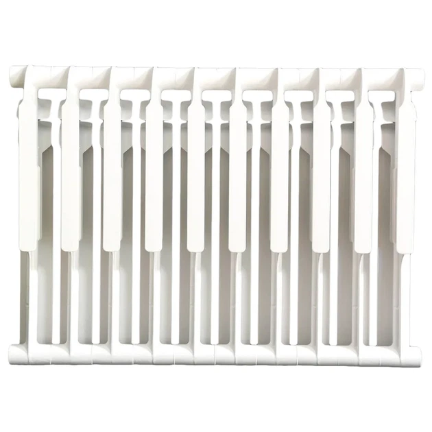 Биметаллический радиатор AAA 500/96, 10 секций, 546x80x96 мм, боковое подключение, 1900 Вт, белый. - изображение 2
