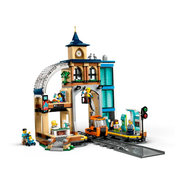 Конструктор LEGO City Центральный железнодорожный вокзал 752 детали (60469) - изображение 4