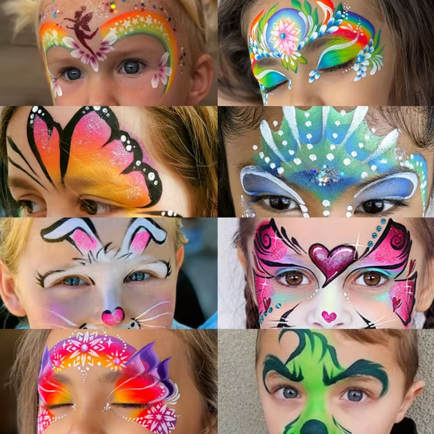 Профессиональный набор аквагрима FaceArt Magic, 42 цвета,10 кисточек, трафарет - Фото 7 Профессиональный набор аквагрима FaceArt Magic, 42 цвета,10 кисточек, трафарет - изображение 7