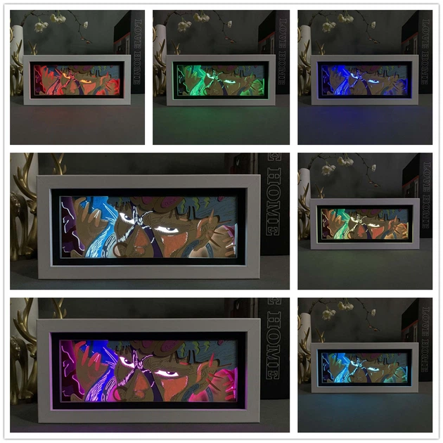 Многослойный Ночник лампа аниме Вамуу ДжоДжо светильник Jojo RGB (ZDD- 269) - изображение 13