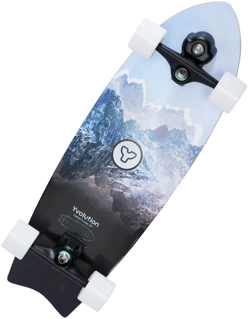 Скейтборд Yvolution Fishtail Cruiser 76 см, синий - изображение 7