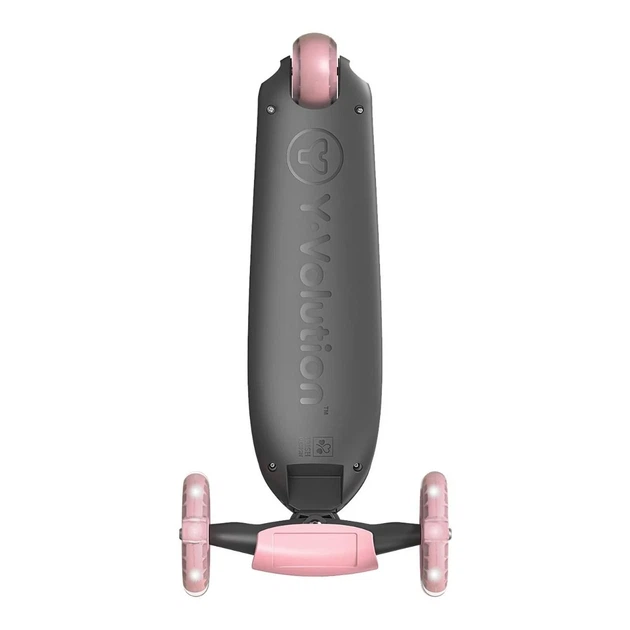 Самокат Yvolution YGlider KIWI 120х70 мм 2,9 кг розовый с LED-подсветкой - изображение 3