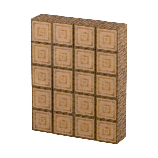 Магнитный конструктор Same Toy Creative Set Wood 20 эл Дерево Коричневый - изображение 3
