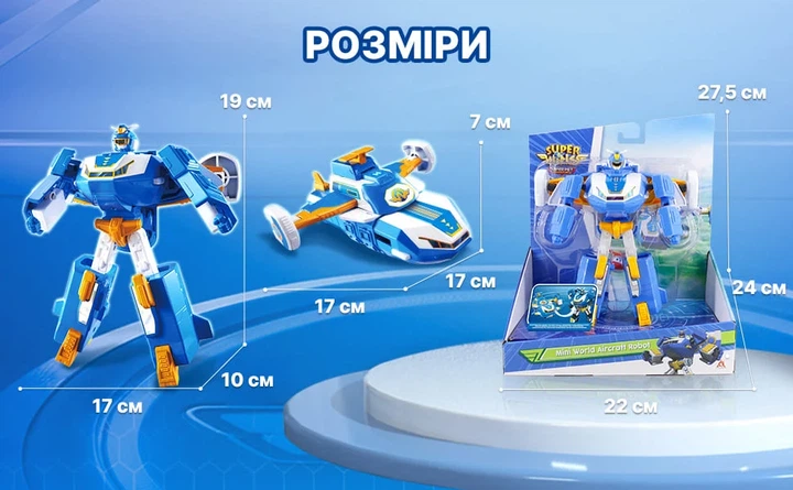 Игровая фигурка-трансформер Super Wings Мини Воздушная База Робот 27,5х22,5х22 см пластик - Фото 6 Игровая фигурка-трансформер Super Wings Мини Воздушная База Робот 27,5х22,5х22 см пластик - изображение 6