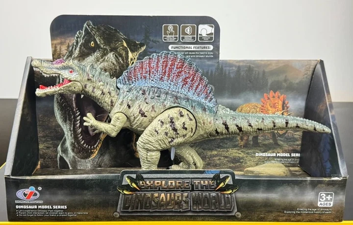 Фигурка Спинозавра со звуком, подвижные лапы и челюсть, Dino Toys 55576 - Фото 2 Фигурка Спинозавра со звуком, подвижные лапы и челюсть, Dino Toys 55576 - изображение 2