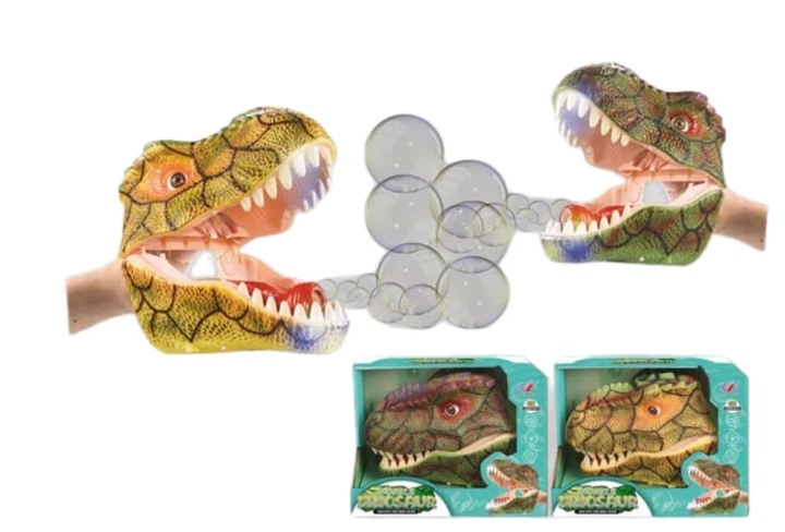 Генератор мильних бульбашок Дракон коричневий, Dino Toys - Фото 1 Генератор мильних бульбашок Дракон коричневий, Dino Toys - зображення 1