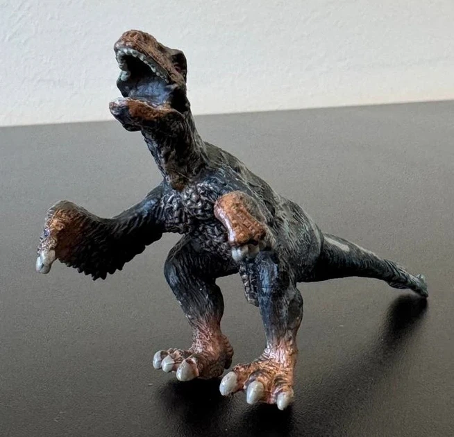 Фигурка Монолофозавр с синими полосками, Dino Toys, полимерная - Фото 2 Фигурка Монолофозавр с синими полосками, Dino Toys, полимерная - изображение 2