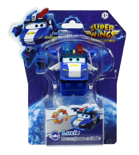 Игровая фигурка-трансформер Super Wings Transform-a-Bots Люси 5 см ударопрочный пластик - изображение 8