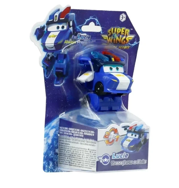 Игровая фигурка-трансформер Super Wings Transform-a-Bots Люси 5 см ударопрочный пластик - изображение 9