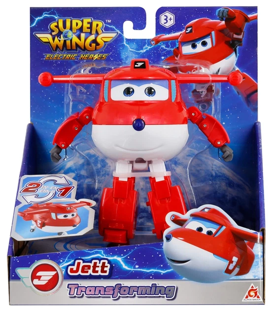 Игровая фигурка-трансформер Super Wings Джетт робот/самолет ударостойкий пластик 12,5 см - изображение 6