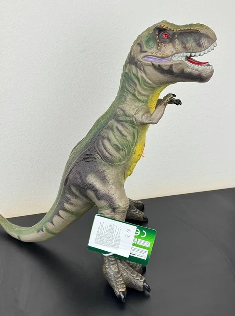 Фигурка динозавра Тираннозавр серый со звуком, Dino Toys - изображение 5