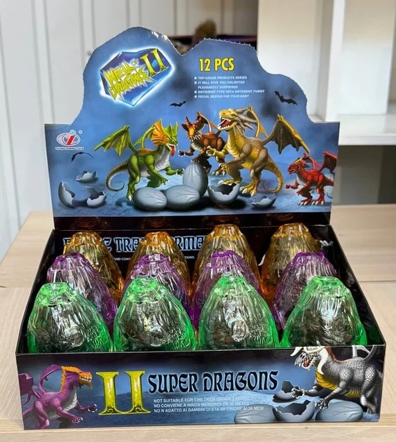 Іграшка-сюрприз у кулі «Супердракон» фіолетовий, Dino Toys - Фото 2 Іграшка-сюрприз у кулі «Супердракон» фіолетовий, Dino Toys - зображення 2