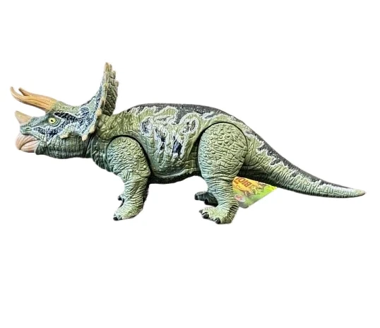 Фигурка динозавра Трицератопс Dino Toys 57747 с подвижной головой - Фото 1 Фигурка динозавра Трицератопс Dino Toys 57747 с подвижной головой - изображение 1
